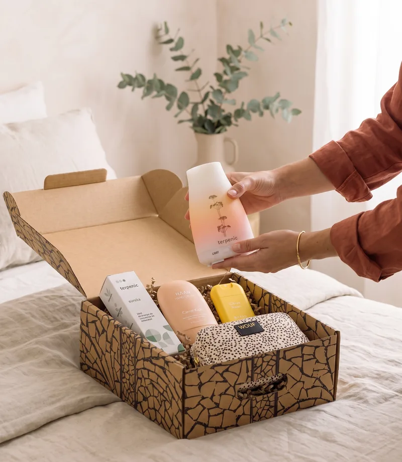 Geschenkbox für Wellness und Körperpflege